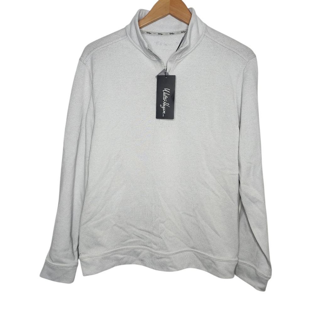 NEW Men's Walter Hagen Perfect 11 Pique‎ Fleece Midweight 1/4 Zip UPF 30+ Shirt